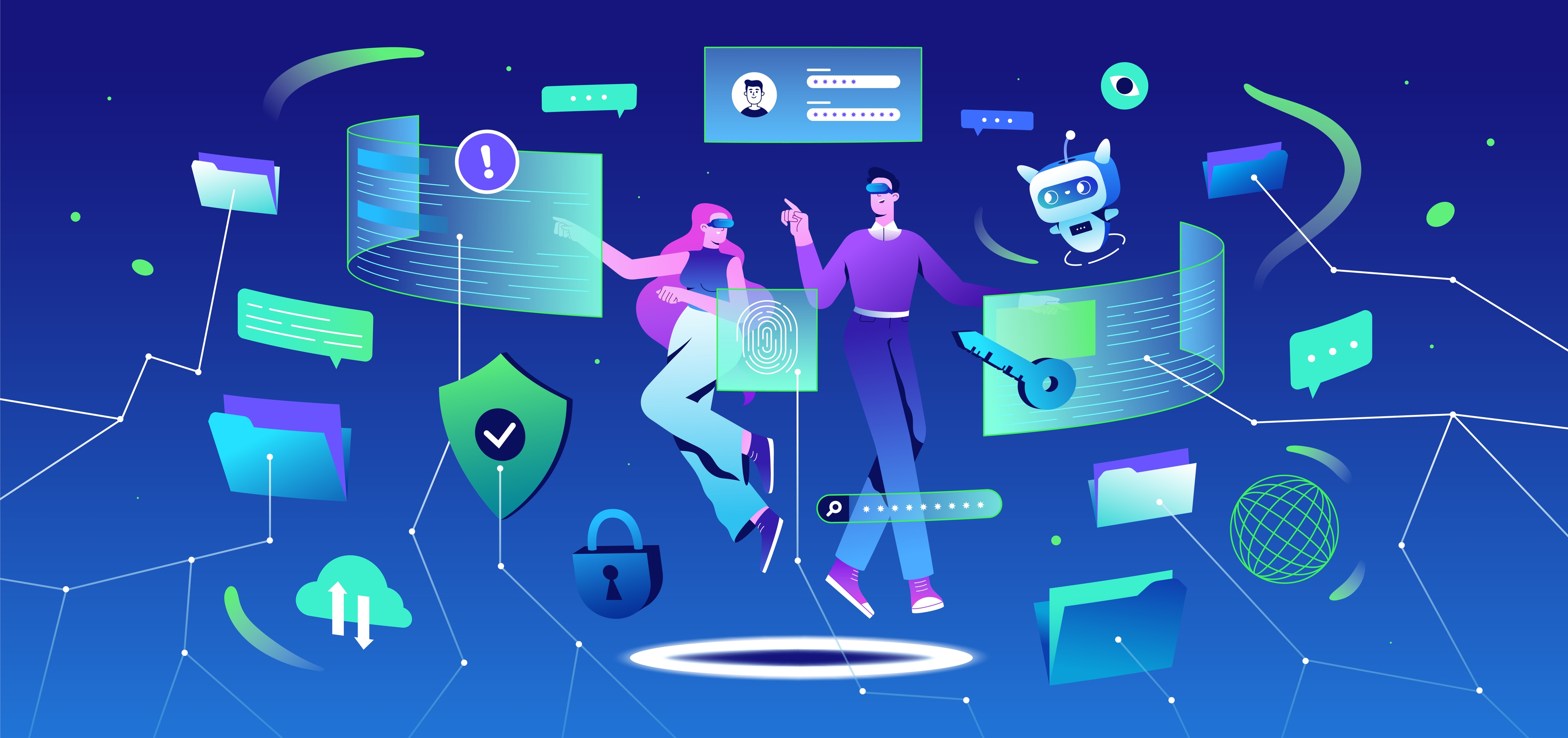 Cybersecurity illustration